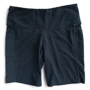 BROOKS Black Athletic Running Bike Shorts 7” Side Pockets Athleisure | Size S